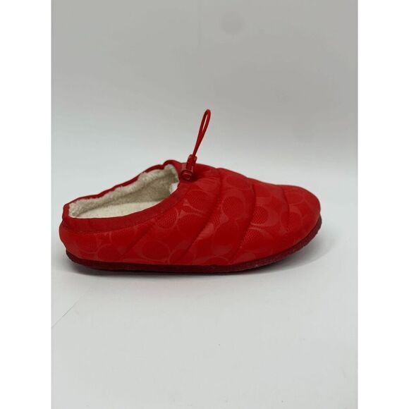 COACH Women's Rachelle Slip-On Slippers - Miami Red 6.5B - Picture 3 of 8
